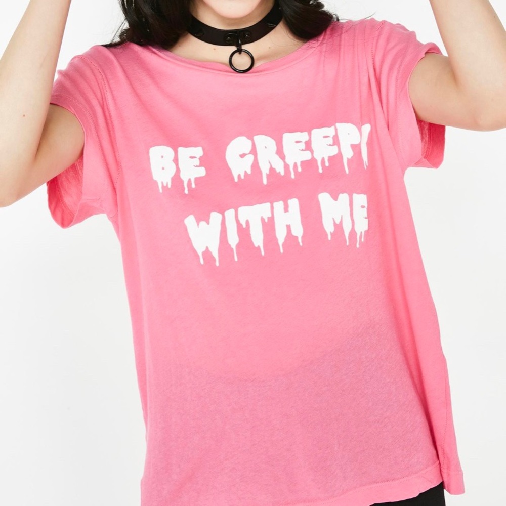 NWT Wildfox Be Creepy With Me Sample Tee S